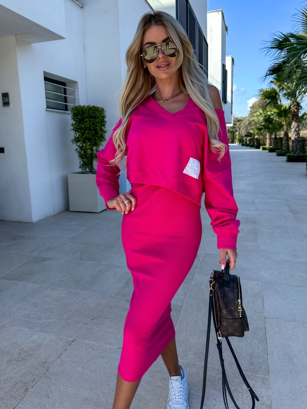 Thalia – Ensemble décontracté avec robe et sweat-shirt